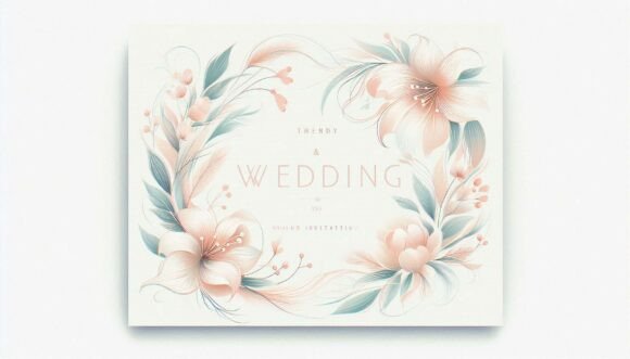 Elegant Pastel Wedding Invite: Your Digital Design Toolkit