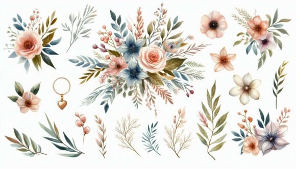 Hand-Drawn Floral Wedding Set: A Designer's Guide