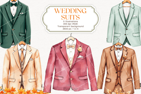 Styling the Autumn Wedding Party Suits & Groom Suit Collection