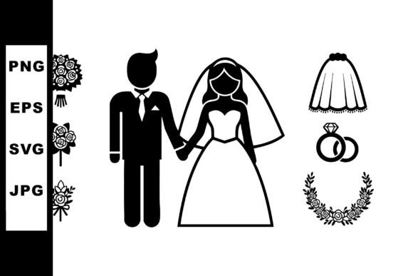 The Elegant Silhouette: Using Wedding Couple Holding Hands with Rings