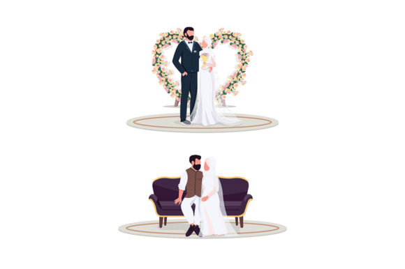 Visualizing Love: The Muslim Couple on Wedding Day Collection