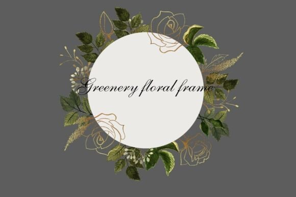 Watercolor Botanical Wedding Invitation: An Elegant Frame for Your Designs