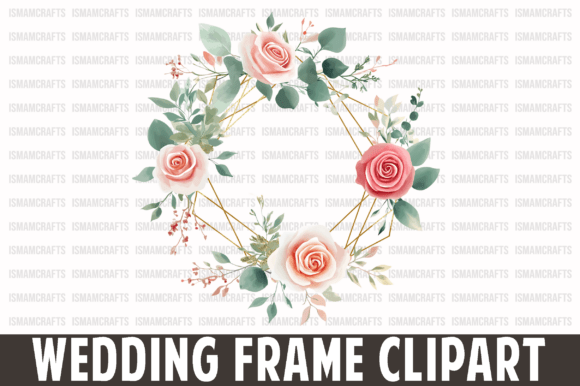 Watercolor Wedding Frame Clipart PNG: Elevate Your Designs
