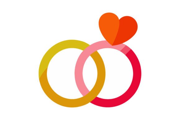 Wedding Rings and Heart Vector: Elevate Your Designs