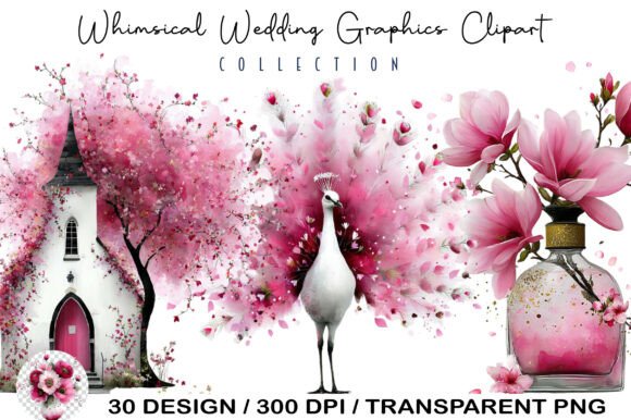 Whimsical Wedding Graphics Clipart: Your Creative Toolkit
